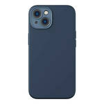 Baseus Liquid Silica Magnetic Case and Tempered Glass set za iPhone 14 Plus (plavi)