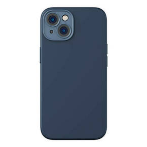 Baseus Liquid Silica Magnetic Case and Tempered Glass set za iPhone 14 Plus (plavi)