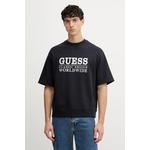 Guess majica za muškarce s pamukom mornarsko plava M6GQ25.K3487