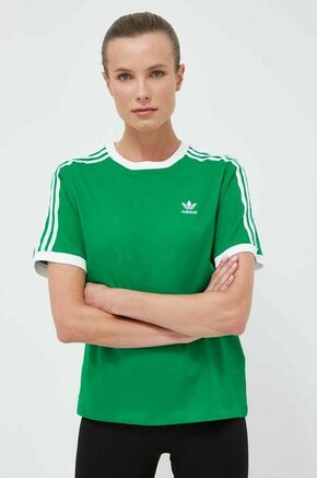 Pamučna majica adidas Originals boja: zelena - zelena. Majica kratkih rukava iz kolekcije adidas Originals izrađena od tankog