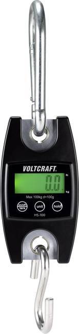 VOLTCRAFT HS-100 viseća vaga Opseg mjerenja (kg) 100 kg Mogućnost očitanja 100 g crna