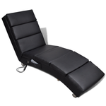 vidaXL Električna fotelja za masažu, naslonjač, Crna