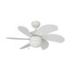 Ceiling Fan with Light EDM Aral White A 50 W