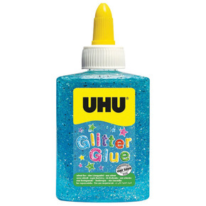 Ljepilo glitter glue 88ml UHU - razne boje - plava