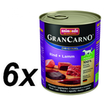 Animonda mokra hrana za odrasle pse Grancarno, govedina + janjetina, 6 x 800 g