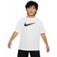 Majica za dječake Nike Kids Dri-Fit Multi+ Top - white/black