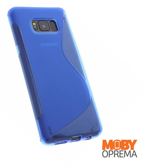 Samsung S8 plus plava silikonska maska