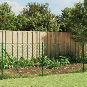 Žičana ograda sa šiljastim držačima zelena 1 x 25 m