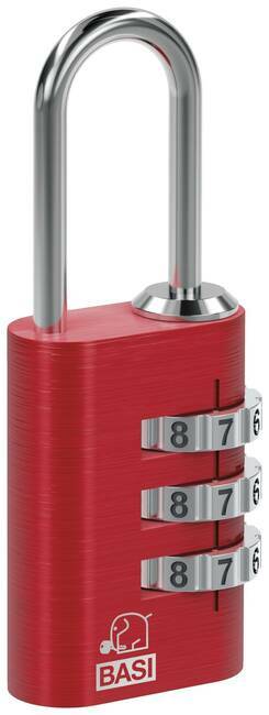 Basi 6170-4000-ROT lokot za kovčeg 21 mm crvena zaključavanje s kombinacijom brojeva