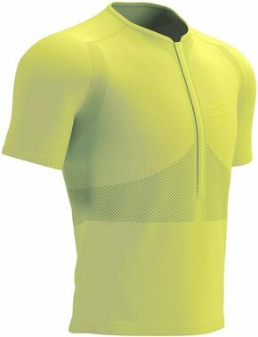Compressport Trail Half-Zip Fitted SS Top Green Sheen/Safety Yellow L Majica za trčanje s kratkim rukavom