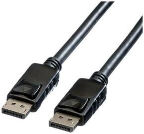Roline DisplayPort priključni kabel DisplayPort utikač 7.50 m crna 11.04.5985 sa zaštitom DisplayPort kabel