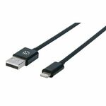 Kabel MANHATTAN 354400, USB Charge & Sync, USB-A (M) na Lightning (M), MFI, 480 Mbps, 1m, Crni*