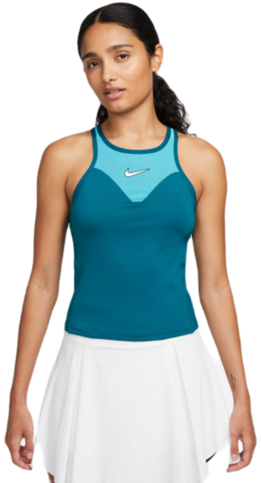 Ženska majica bez rukava Nike Court Dri-Fit Slam Top - geode teal/teal nebula/geode teal/white
