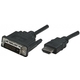 Manhattan 372503 HDMI kabel HDMI muški/ DVI-D 24+1 muški, Dual Link, 1.8m crni