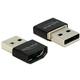 Delock 65680 adapter HDMI-A žensko-USB A-muško, crni