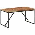 Blagovaonski stol 140 x 70 x 76 cm masivno drvo bagrema i manga