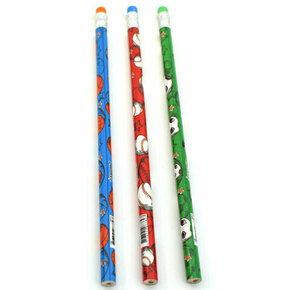 ICO: BENSIA Grafitna olovka sa gumicom i uzorkom lopte 1kom