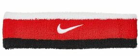 Znojnik za glavu Nike Swoosh Headband - white/universit red/black
