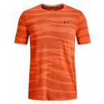 Muška majica Under Armour Seamless Wave Short Sleeve - orange blast/black