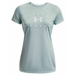 Ženska majica Under Armour Women's UA Tech™ Solid Logo Arch Short Sleeve - breaker blue/white