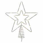 EMOS LED povezana božična zvijezda, 28,5 cm, vanjska/unutarnja, toplo bijela