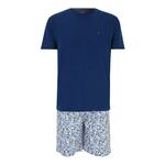 Tommy Hilfiger Underwear Kratka pidžama plava / mornarsko plava / svijetloplava / bijela