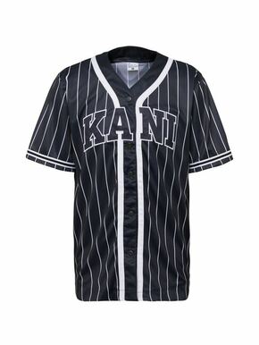 Karl Kani Majica 'Serif Pinstripe' crna / bijela