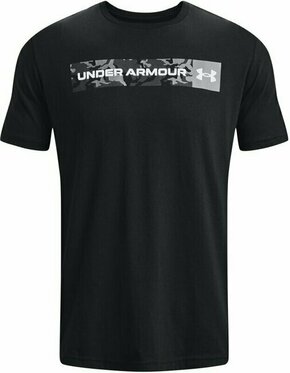 Under Armour Men's UA Camo Chest Stripe Short Sleeve Black/White L Majica za fitnes