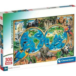 Prekrasan svijet životinja 300-dijelni Super puzzle - Clementoni