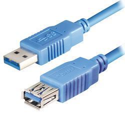 Transmedia USB 3.0 type A plug - USB type A jack 2m TRN-C138-2KL