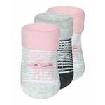 EWERS Čarape svijetlosiva / tamo siva / siva melange / roza