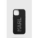 Karl Lagerfeld KLHCP15S3DMBKCK Apple iPhone 15 hardcase 3D Rubber Glitter Logo black