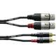 Cordial CFU 1,5 FC audio adapterski kabel [2x ženski konektor XLR - 2x muški cinch konektor] 1.50 m crna