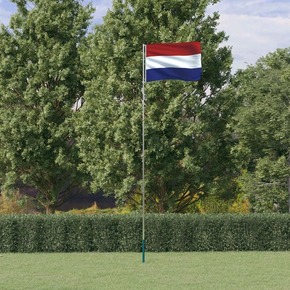 VidaXL Nizozemska zastava i jarbol 5