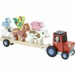 Vilac Drvena prikolica - traktor sa životinjama