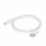 Gembird USB to 8 pin Lightning sync and charging cable, white, 2 m GEM-CC-USB2-AMLM-2MW GEM-CC-USB2-AMLM-2MW