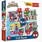 Pauk i njegovi nevjerojatni prijatelji u setu puzzle 4u1 - Trefl