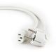 Gembird Power cord (C13), VDE approved, 1.8m, White GEM-PC-186W-VDE