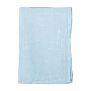 Plava pamučna deka za bebe 120x120 cm Bebemarin – Mijolnir
