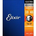 ELIXIR 010/46 LT NW ELECTRIC NANOWEB STRINGS SET 12052, žice za električnu gitaru