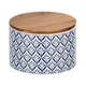 Keramička kutija za odlaganje s poklopcem od bambusa Wenko Lorca, 750 ml