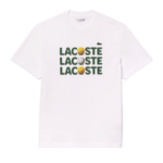 Muška majica Lacoste Heavy Cotton Tennis Ball Print T-Shirt - white