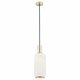 ARGON 4356 | Sagunto Argon visilice svjetiljka 1x E27 mesing, opal, crno