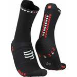 Compressport Pro Racing Socks v4.0 Run High Black/Red T1 Čarape za trčanje