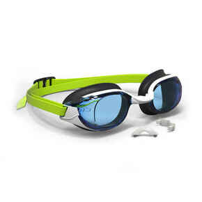 Naočale za plivanje B-Fit sa zrcalnim staklima plavo-crne