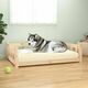 Krevet za pse 105,5 x 75,5 x 28 cm od masivne borovine