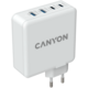 CANYON H-100, GAN 100W charger Input: 100V-240V Output: USB-C1/C2: 5V 3A , 9V 3A , 12V 3A , 15V 3A , 20V 5A USB-A 1/A2: 4.5V/5A, 5V/4.5A, 9V/3A, 12V/2.5A, 20V/1.5A C1+C2 : 65W + 30W; C1+A1 : 65W CND-CHA100W01 CND-CHA100W01