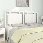 Uzglavlje za krevet bijelo 155 5x4x100 cm od masivne borovine