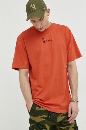 Pamučna majica Karl Kani boja: narančasta