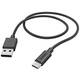 Hama USB kabel za punjenje USB 2.0 USB-A utikač, USB-C® utikač 1 m crna 00201594